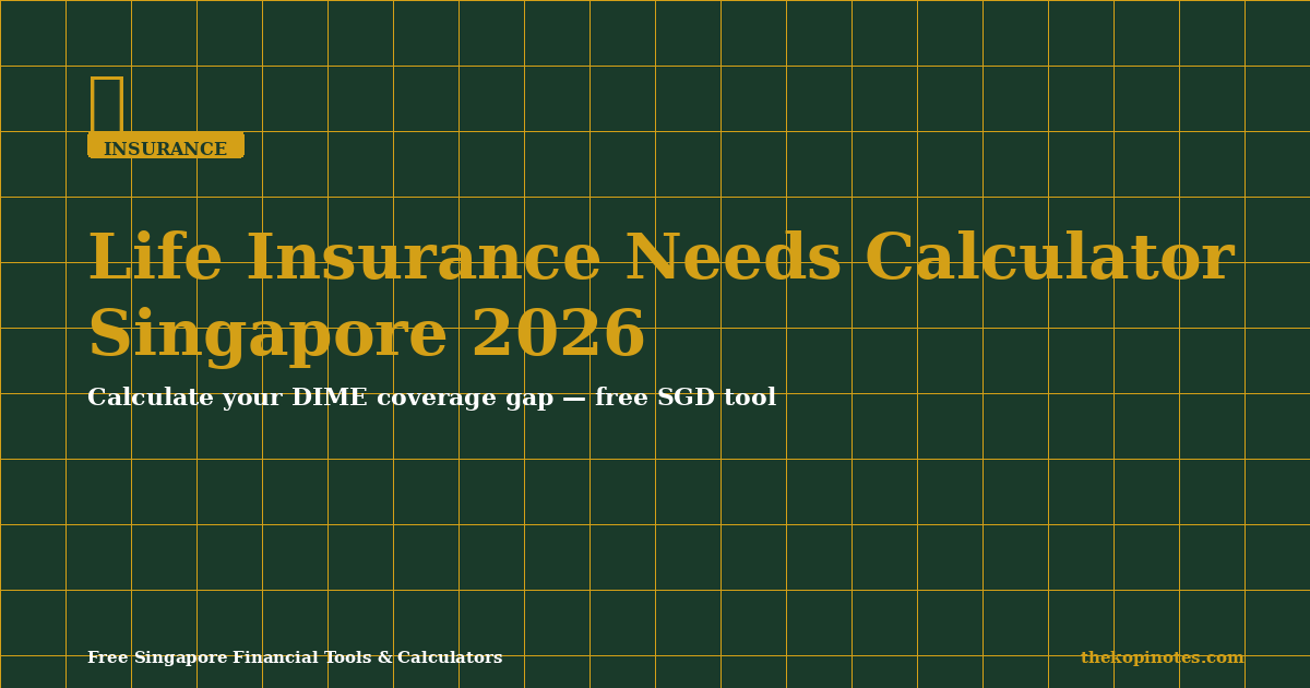 Life Insurance Needs Calculator Singapore 2026