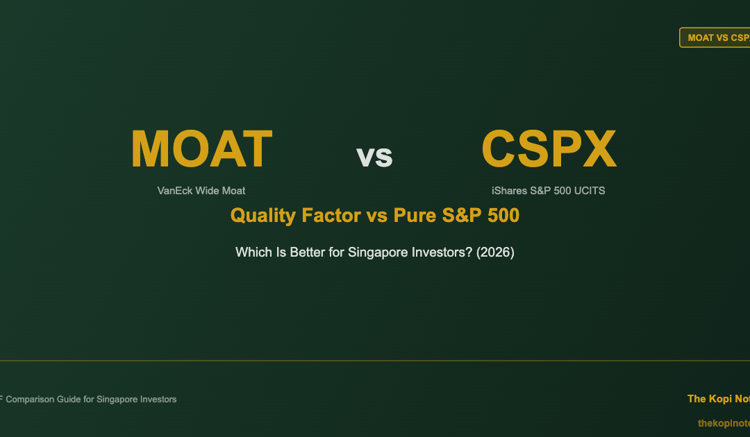 MOAT vs CSPX: Quality Factor vs Pure S&P 500 — Which Is Better for Singapore Investors? (2026) — The Kopi Notes