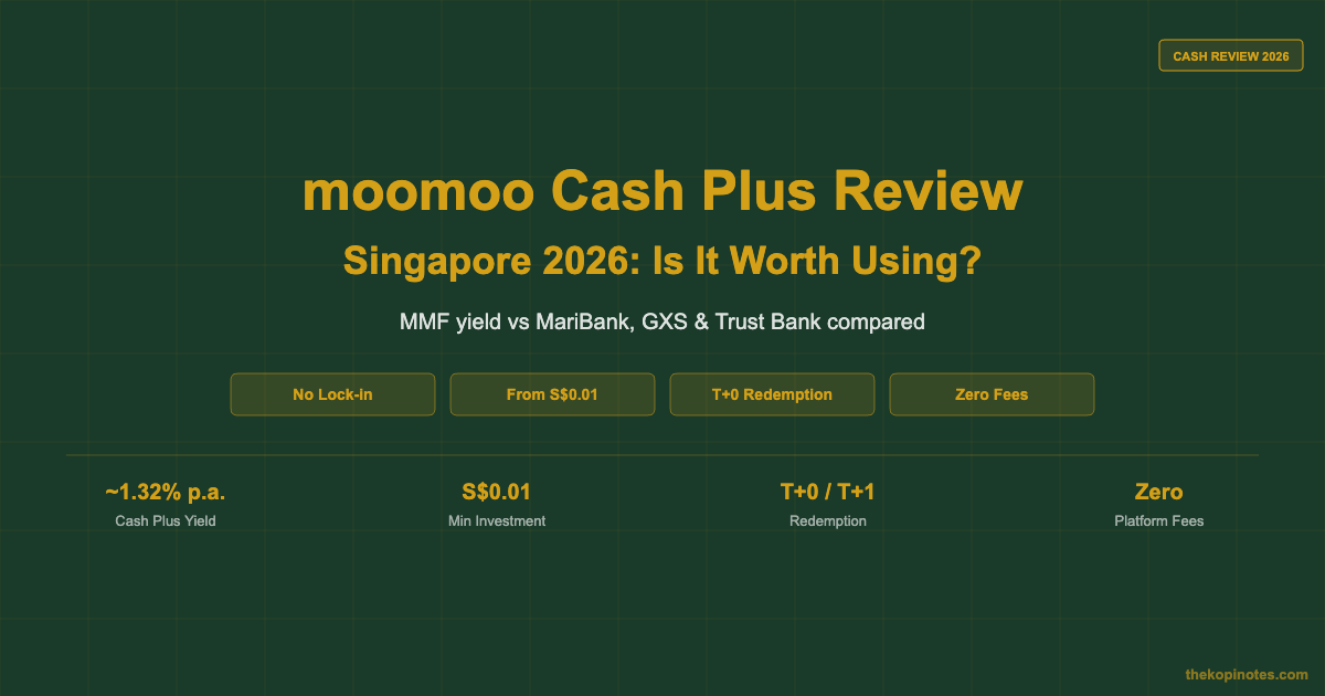 moomoo Cash Plus yield comparison chart Singapore 2026