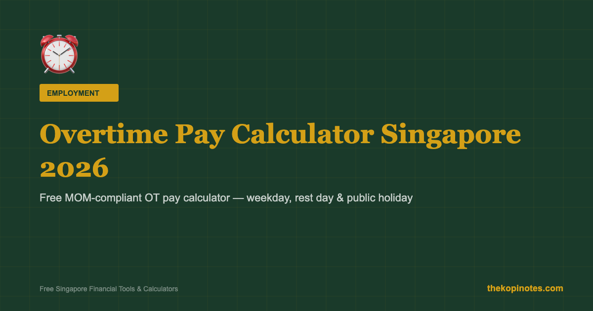 Overtime Pay Calculator Singapore 2026