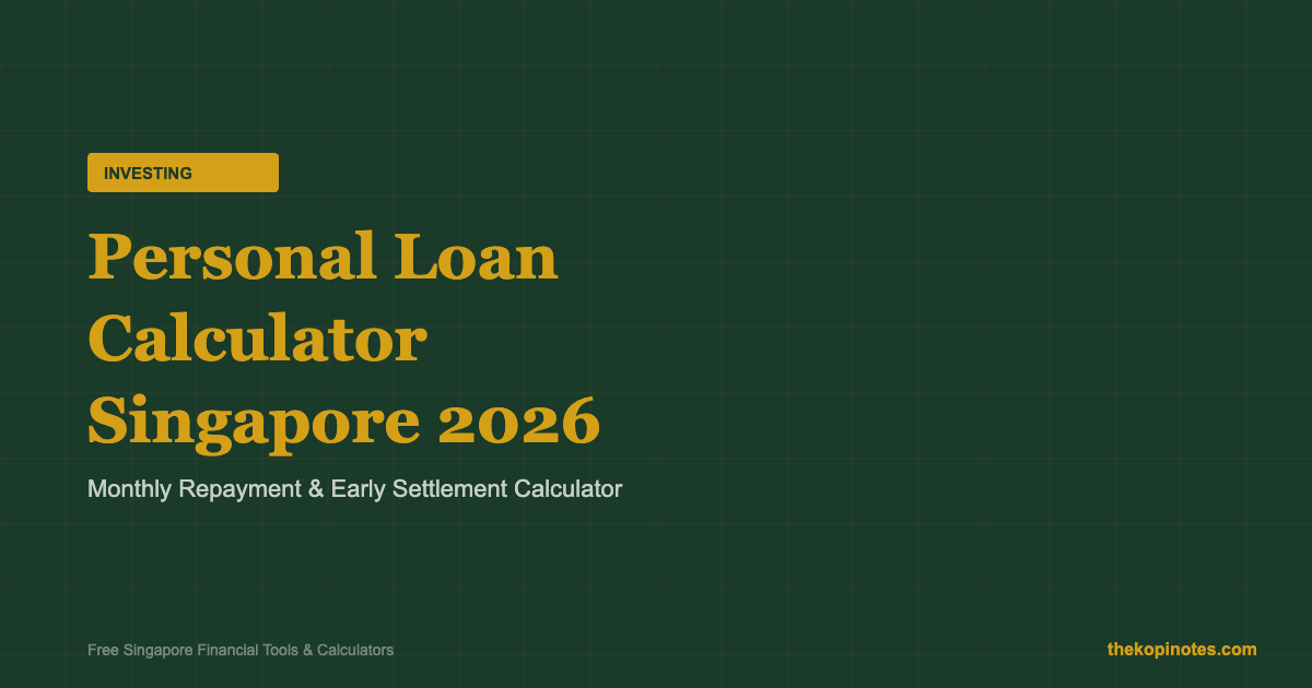 Personal Loan Calculator Singapore 2026