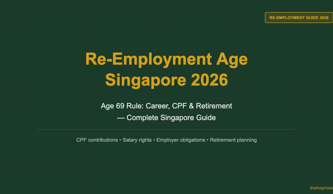 Re-Employment Age Singapore 2026: Complete Guide — The Kopi Notes