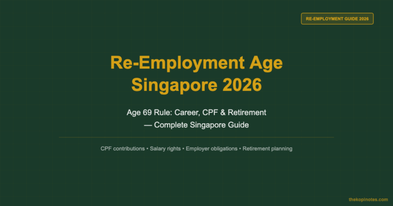 Re-Employment Age Singapore 2026: What the Age 69 Rule Means for Your Career & Retirement Plan
