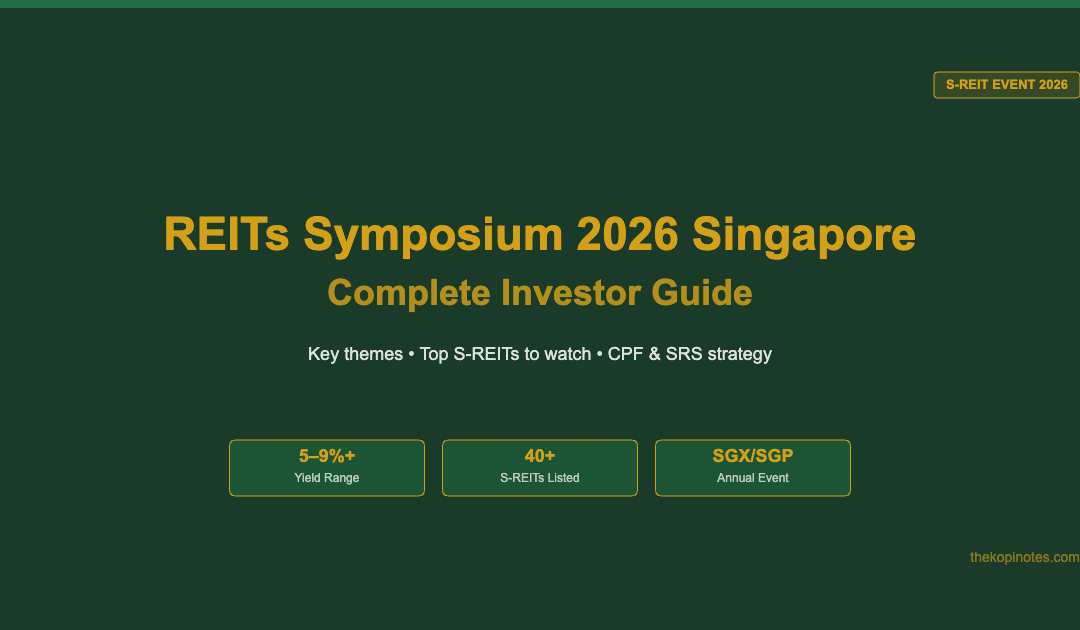 REITs Symposium 2026 Singapore Complete Investor Guide — The Kopi Notes