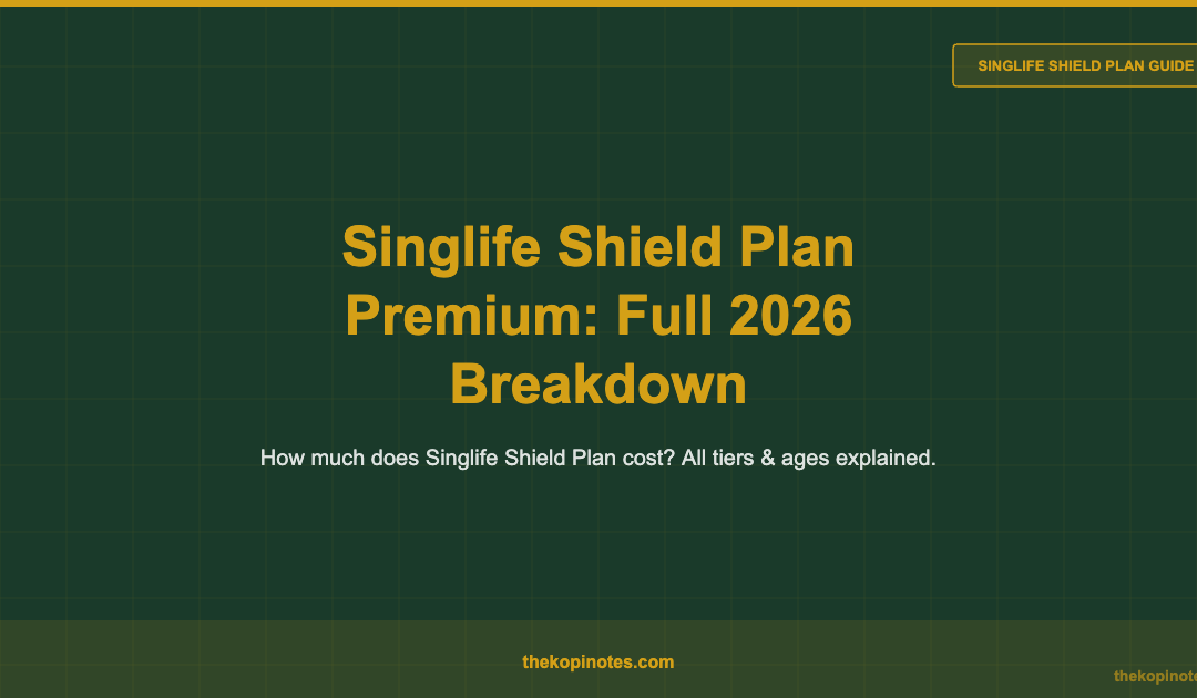 Singlife Shield Plan Premium: Full 2026 Breakdown — The Kopi Notes