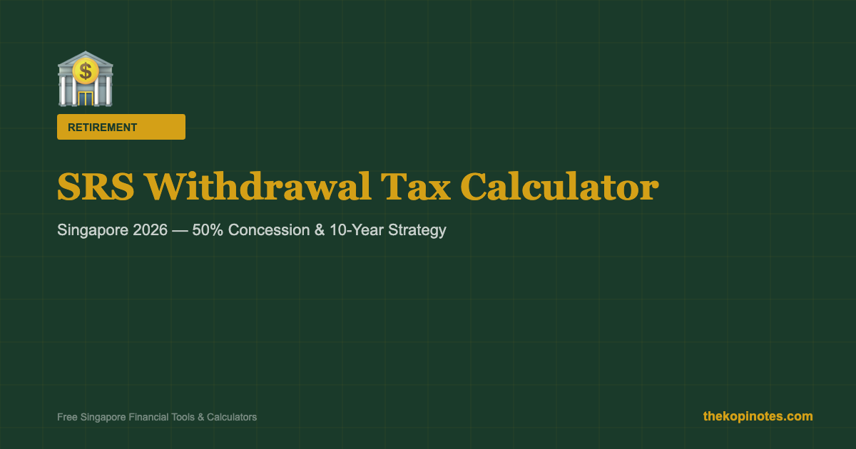 SRS Withdrawal Tax Calculator Singapore 2026