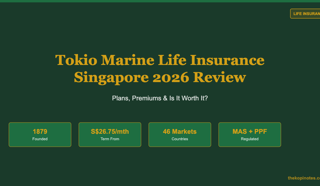 Tokio Marine Life Insurance Singapore 2026 Review — The Kopi Notes