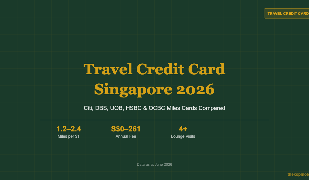Travel Credit Card Singapore 2026 Guide — The Kopi Notes