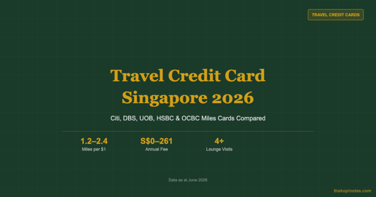 Travel Credit Card Singapore 2026: Citi, DBS, UOB, HSBC & OCBC Miles Cards Compared