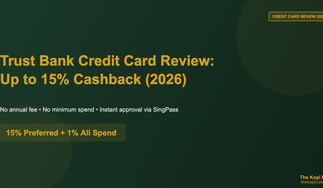 Trust Bank Credit Card Review 2026: Up to 15% Cashback — The Kopi Notes