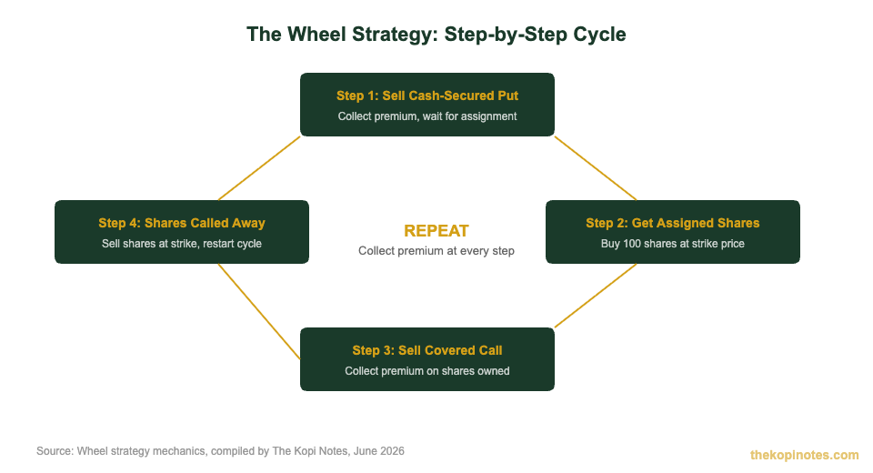 The wheel strategy options cycle diagram
