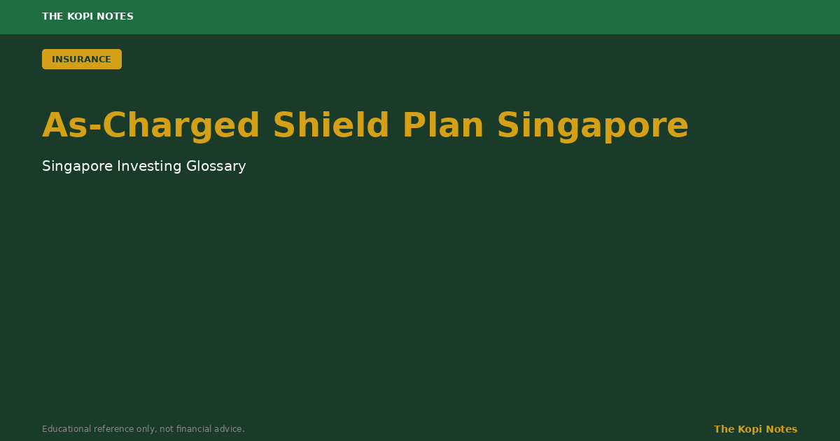 As-Charged Shield Plan Singapore: What &ldquo;Full Reimbursement&rdquo; Riders Actually Cover After the 2026 Reforms