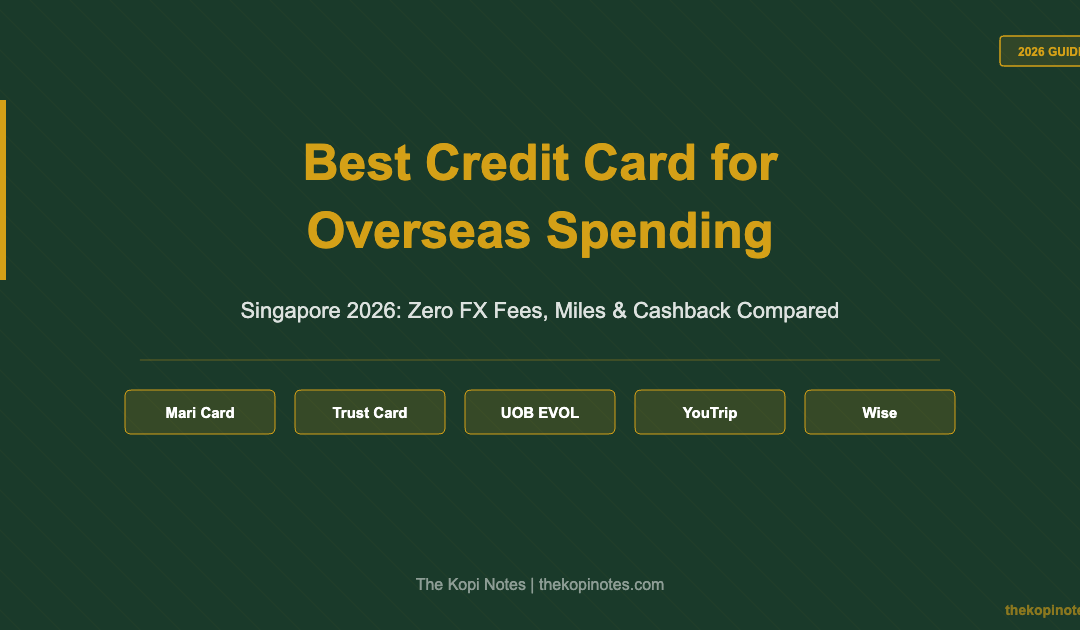 Best Credit Card for Overseas Spending Singapore 2026 — The Kopi Notes