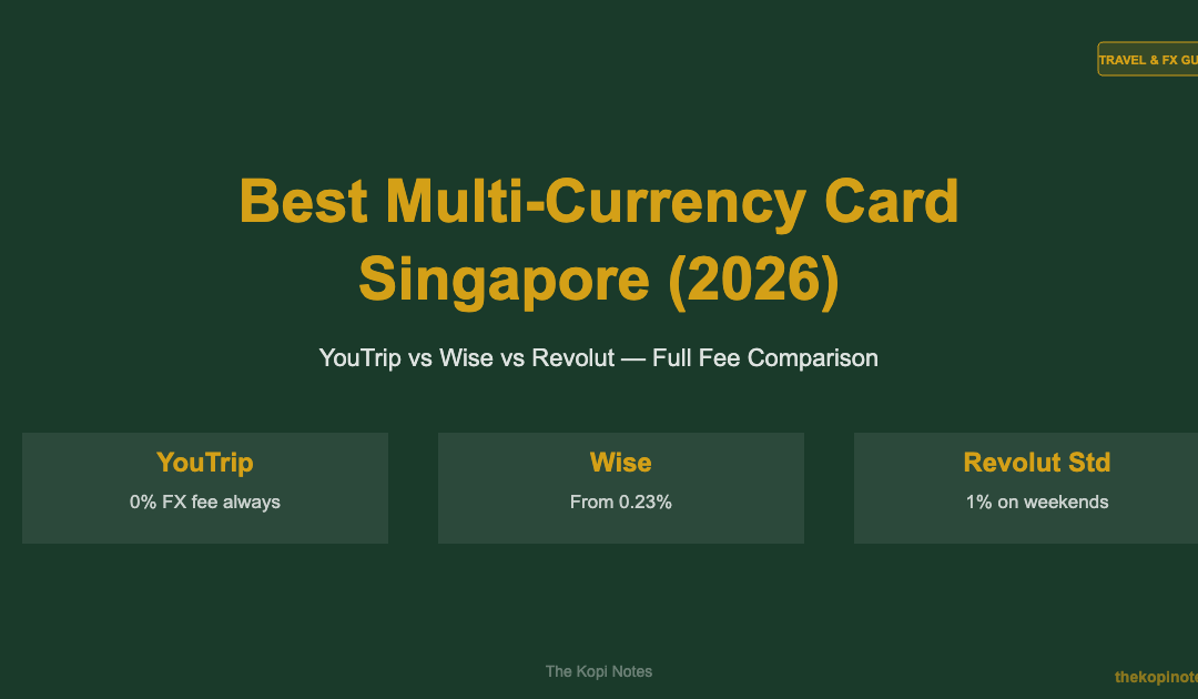 Best Multi-Currency Card Singapore (2026): YouTrip, Wise & Revolut Compared — The Kopi Notes