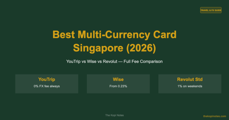 Best Multi-Currency Card Singapore (2026): YouTrip, Wise & Revolut Compared