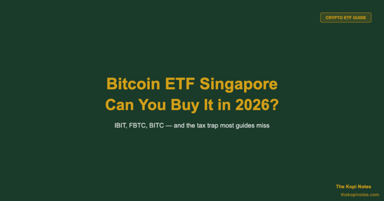 Bitcoin ETF Singapore: Can You Buy IBIT, FBTC & Crypto ETFs in 2026?