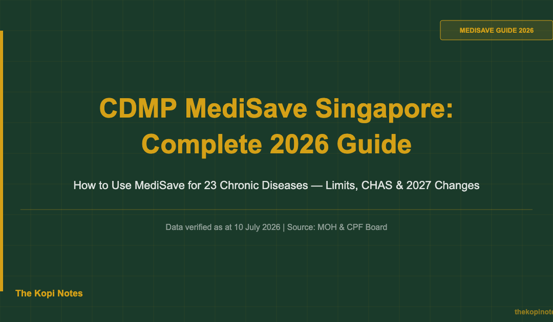 CDMP MediSave Singapore 2026: Complete Guide — The Kopi Notes