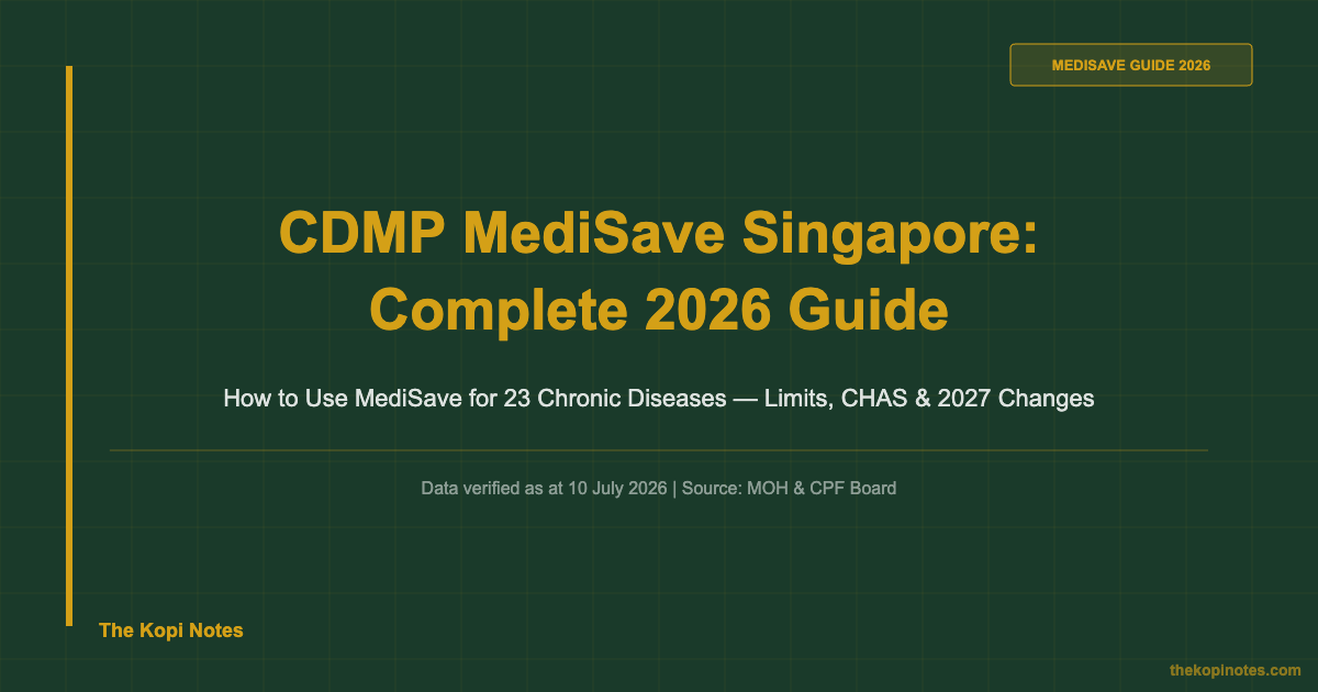 CDMP MediSave Singapore 2026: Complete Guide — The Kopi Notes