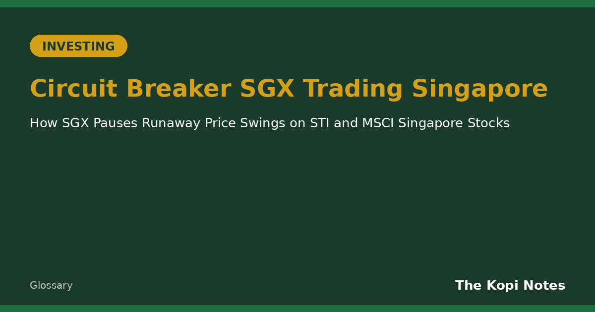 Circuit Breaker SGX Trading Singapore
