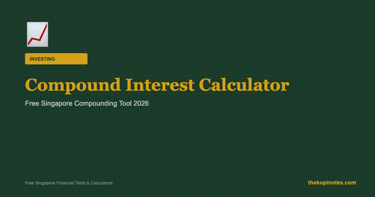 Compound Interest Calculator Singapore 2026