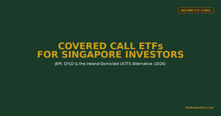 Covered Call ETFs for Singapore Investors: JEPI, QYLD & the LSE UCITS Alternative (2026 Guide)