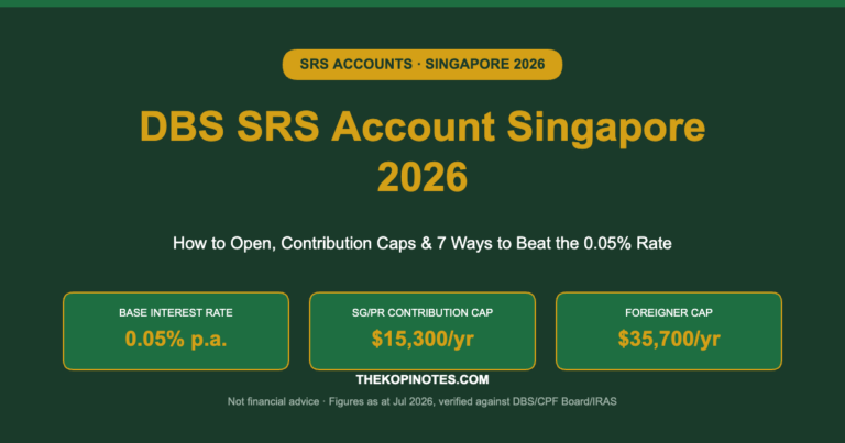 DBS SRS Account Singapore 2026: How to Open & Beat the 0.05% Rate