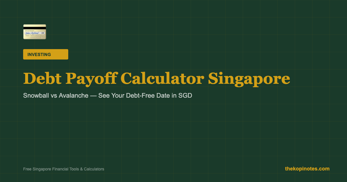 Debt Payoff Calculator Singapore 2026 â Snowball vs Avalanche