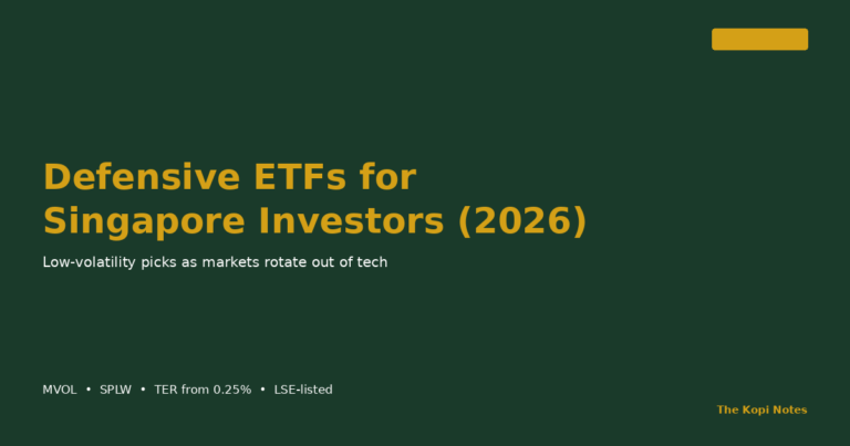 Defensive ETFs Singapore 2026: Best Low-Volatility Picks as Markets Rotate
