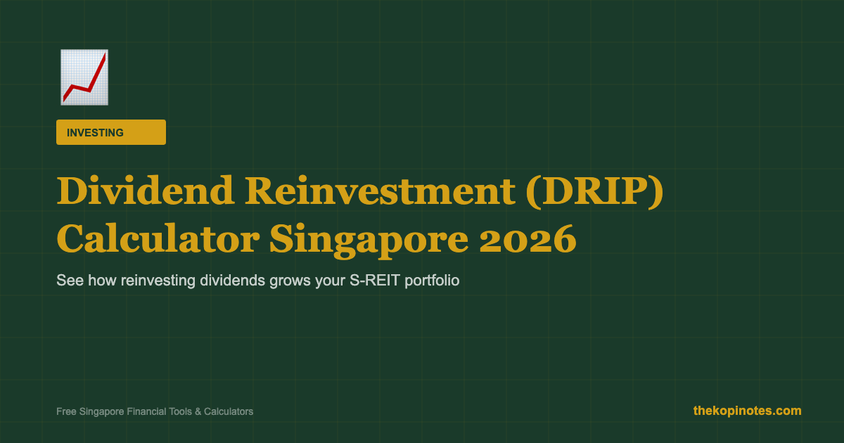 Dividend Reinvestment DRIP Calculator Singapore 2026