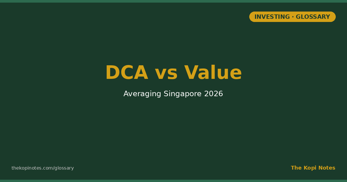 Dollar-Cost Averaging vs Value Averaging Singapore: Which Disciplined Investing Strategy Wins? — The Kopi Notes