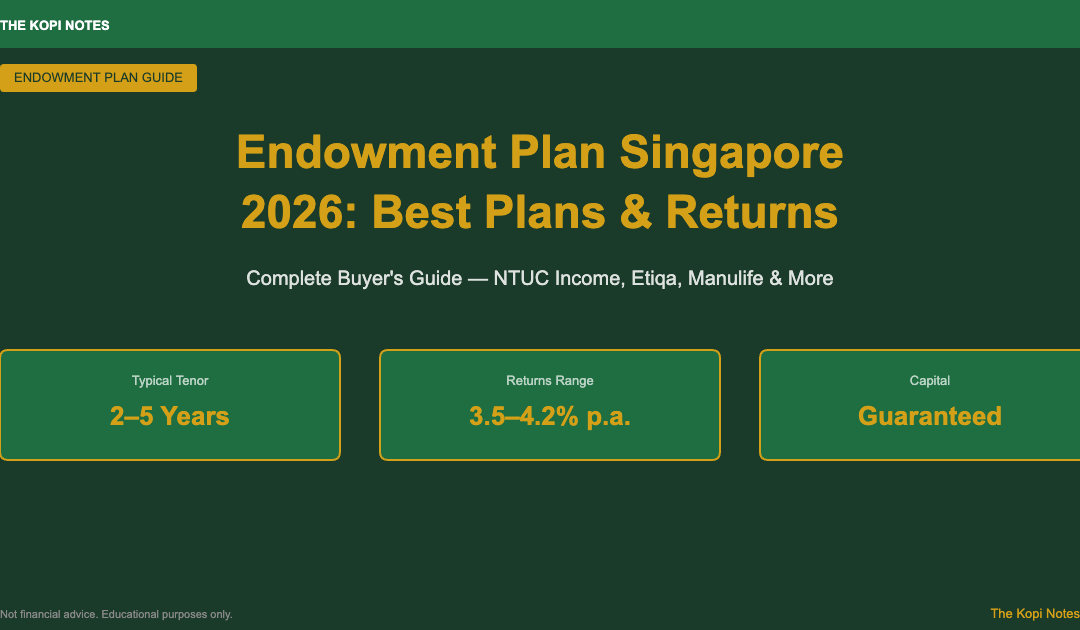 Endowment Plan Singapore 2026 Best Plans Returns Complete Guide — The Kopi Notes