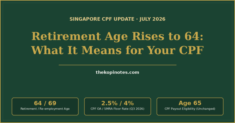 CPF Retirement Age 64 in 2026: What It Means for You