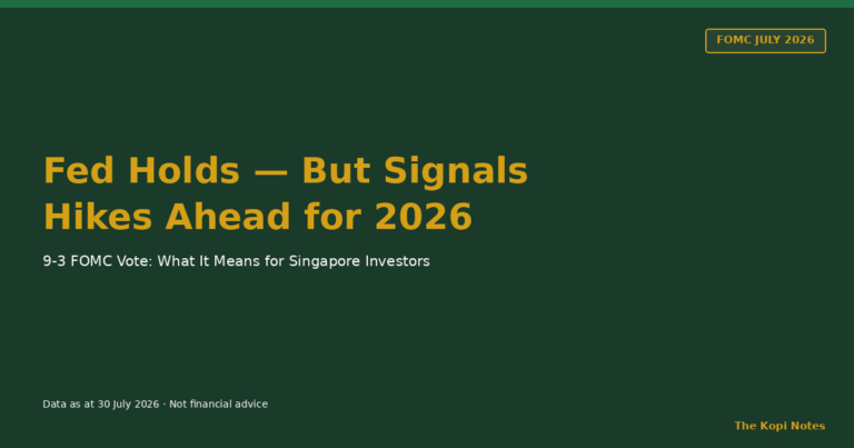 Fed Holds Rates in July 2026: 9-3 Vote Signals a Hawkish Turn β What It Means for Singapore Investors