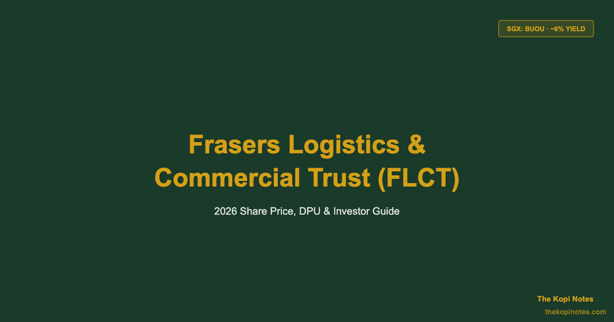 Frasers Logistics & Commercial Trust (FLCT) Share Price 2026: DPU, ~6% Yield & Investor Guide (SGX: BUOU) — The Kopi Notes