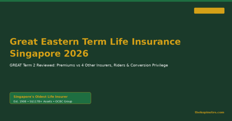 Great Eastern Term Life Insurance Singapore 2026: GREAT Term 2 Reviewed, Premiums & Alternatives
