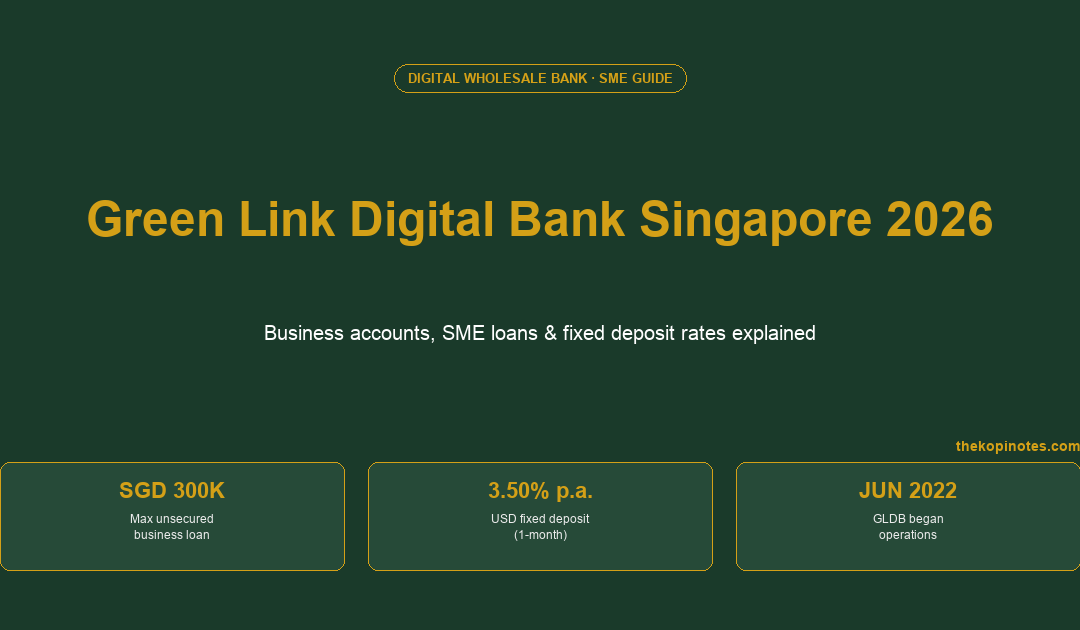 Green Link Digital Bank (GLDB) Singapore 2026: Business Accounts, Loans & Fixed Deposit Rates — The Kopi Notes