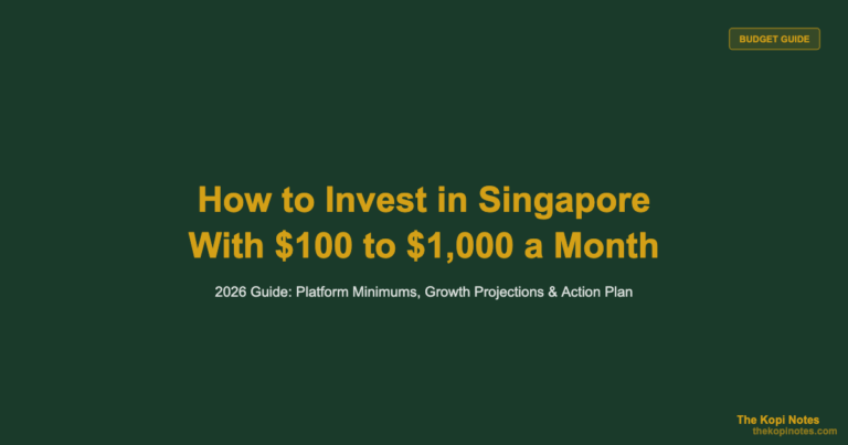 How to Invest in Singapore With $100 to $1,000 a Month (2026 Guide)