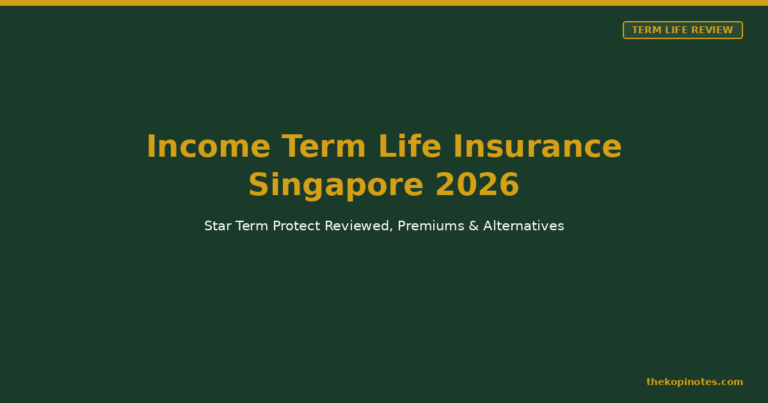Income Term Life Insurance Singapore 2026: Star Term Protect Reviewed, Premiums & Alternatives