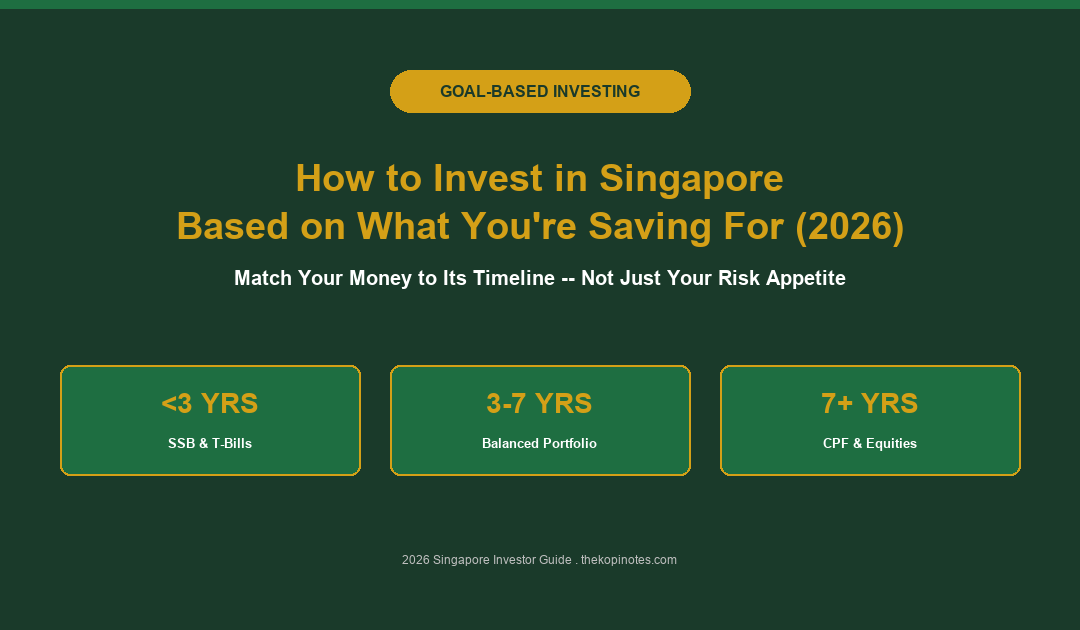 How to Invest in Singapore Based on What You're Saving For (2026) -- The Kopi Notes