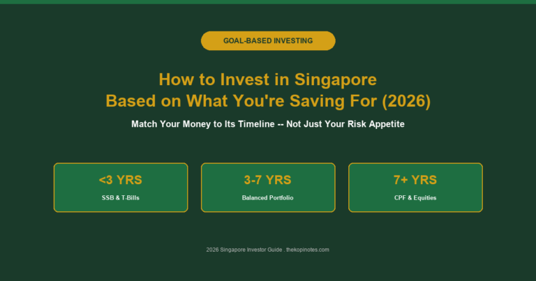 How to Invest in Singapore Based on What You’re Saving For (2026)