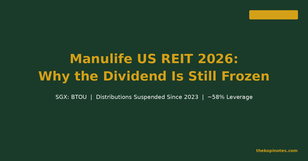Manulife US REIT 2026: Why the Dividend Is Still Frozen — The Kopi Notes