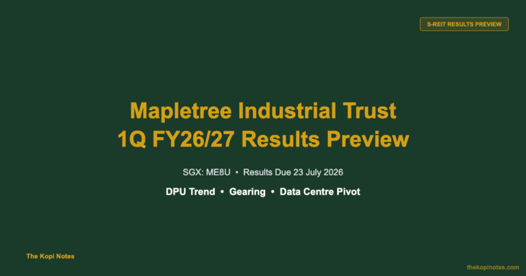 Mapletree Industrial Trust Share Price 2026: 1Q FY26/27 Results Preview Ahead of 23 July