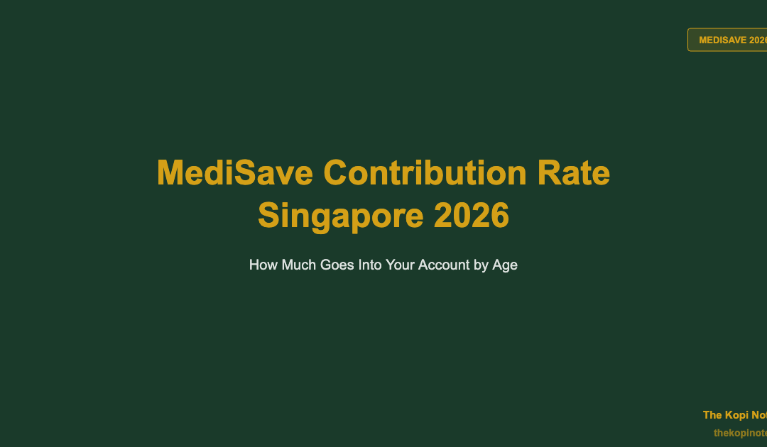 MediSave Contribution Rate Singapore 2026: How Much Goes Into Your Account by Age — The Kopi Notes