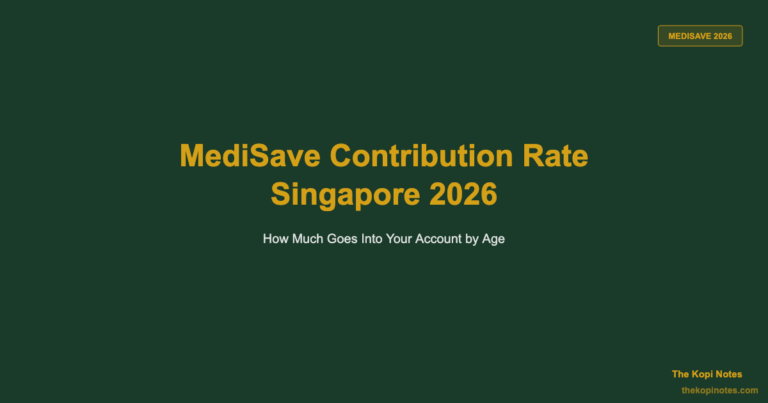 MediSave Contribution Rate Singapore 2026: How Much Goes Into Your Account by Age