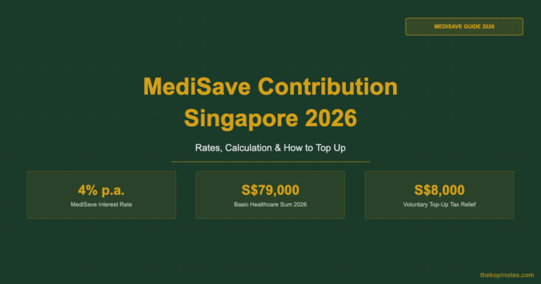 MediSave Contribution Singapore (2026): Rates, Calculation & How to Top Up