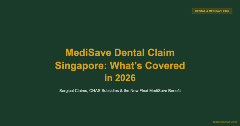 MediSave Dental Claim Singapore: What’s Covered in 2026 (Complete Guide)
