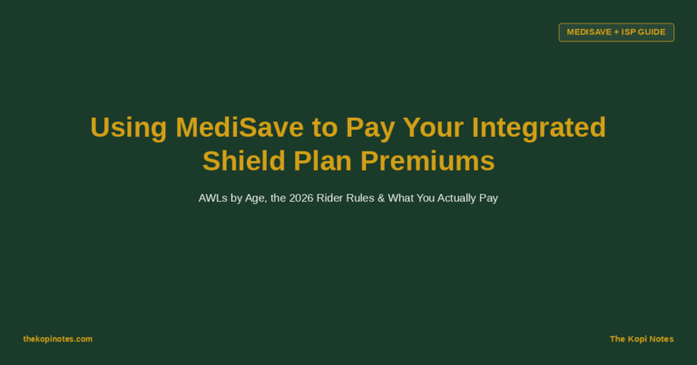 Using MediSave to Pay Your Integrated Shield Plan Premiums (2026 Guide)