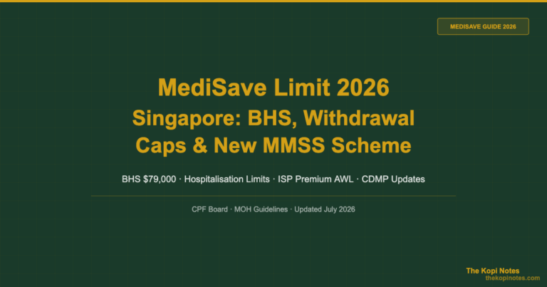 MediSave Limit 2026 Singapore: BHS $79,000, Withdrawal Caps & New MMSS Scheme Explained