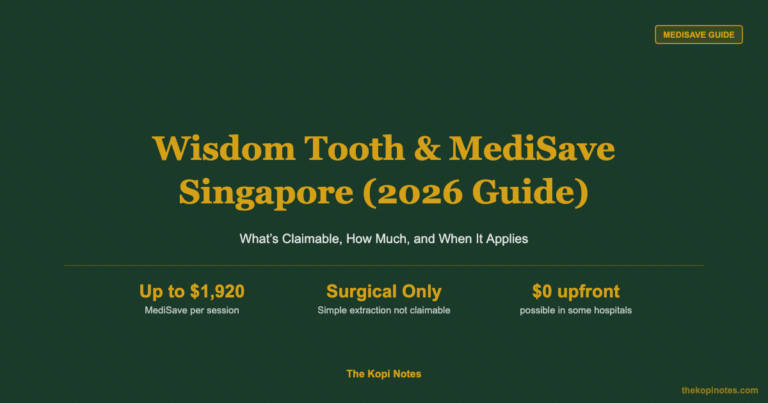 Wisdom Tooth Extraction and MediSave Singapore (2026): What’s Claimable?