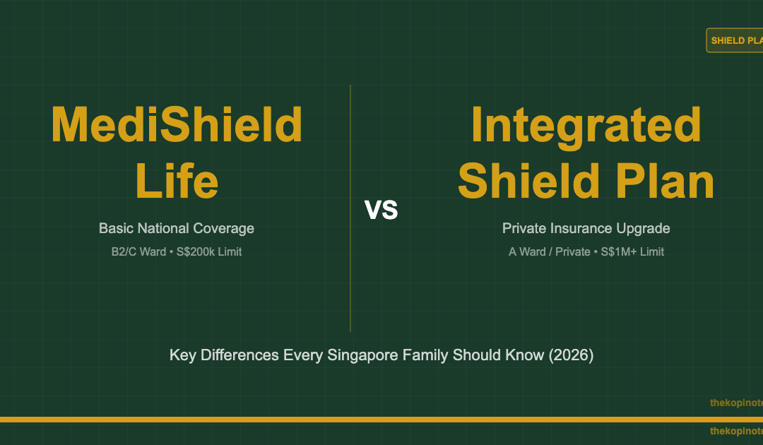 MediShield Life vs Integrated Shield Plan Singapore 2026 — The Kopi Notes